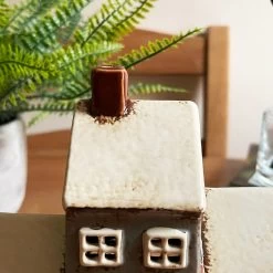 Darthome Limited Ceramic Navy Blue 3 Houses Tea Light Holder -Décor Dreams Shop IMG E6726