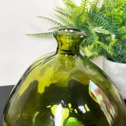 Darthome Limited Recycled Glass Green Bubble Vase -Décor Dreams Shop IMG E7004
