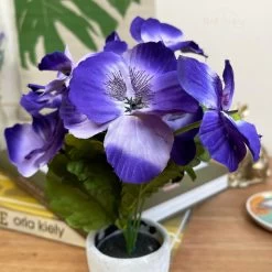 Darthome Limited Artificial Purple Pansy In Pot -Décor Dreams Shop IMG E7060 edited206