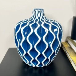 Darthome Limited Blue Wave Pattern Serenity Vase