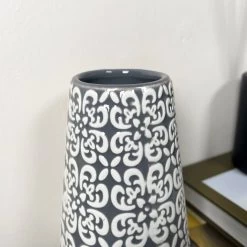 Darthome Limited Grey Embossed Oval Serenity Vase -Décor Dreams Shop IMG E7077