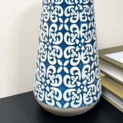 Darthome Limited Blue Embossed Oval Serenity Vase 11 Darthome Limited Blue Embossed Oval Serenity Vase -Décor Dreams Shop IMG E7089