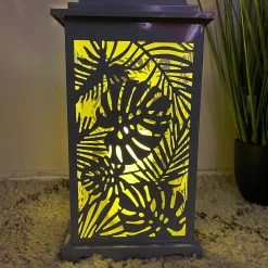 Darthome Limited LED Grey Leaf Hurricane Lanterns -Décor Dreams Shop IMG E7192 edited304