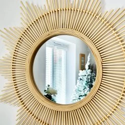 Darthome Limited 60cm Bamboo Sunburst Wall Mirror -Décor Dreams Shop IMG E7265