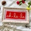 Darthome Limited Stoneware Red Oh La La Trinket Dish -Décor Dreams Shop IMG E7277
