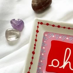 Darthome Limited Stoneware Red Oh La La Trinket Dish -Décor Dreams Shop IMG E7282 f79a7453 845c 46ad 8784 be9cc4b8a20e