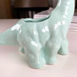 Darthome Limited Green Diplodocus Dinosaur Succulent Plant Pot -Décor Dreams Shop IMG E7333 edited18