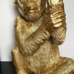 Darthome Limited Large Gold Up Yours Monkey Ornament -Décor Dreams Shop IMG E7391