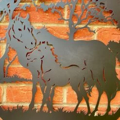 Darthome Limited Horse And Foal Silhouette Metal Wall Art 60cm -Décor Dreams Shop IMG E7408 editedL