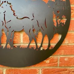 Darthome Limited Horse And Foal Silhouette Metal Wall Art 60cm -Décor Dreams Shop IMG E7409 editedM