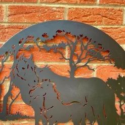 Darthome Limited Horse And Foal Silhouette Metal Wall Art 60cm -Décor Dreams Shop IMG E7410 editedN