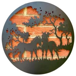 Darthome Limited Horse Pair Silhouette Metal Wall Art 50cm -Décor Dreams Shop IMG E7430 editedAGcopy