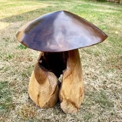 Darthome Limited Teak Root Mushroom Garden Sculpture -Décor Dreams Shop IMG E7441 editedAR