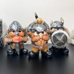 Darthome Limited Set Of 3 Mini Viking Figurines