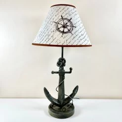 Darthome Limited Black Metal Anchor Nautical Bedside Table Lamp 56cm -Décor Dreams Shop IMG E7488 edited44