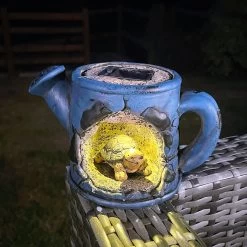 Darthome Limited Tortoise In Watering Can Solar Garden Ornament