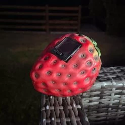 Darthome Limited Rabbit In Strawberry Solar Garden Ornament -Décor Dreams Shop IMG E7510 editedDB