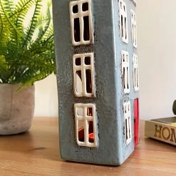 Darthome Limited Tall Ceramic Grey House Tea Light Holder -Décor Dreams Shop IMG E7645