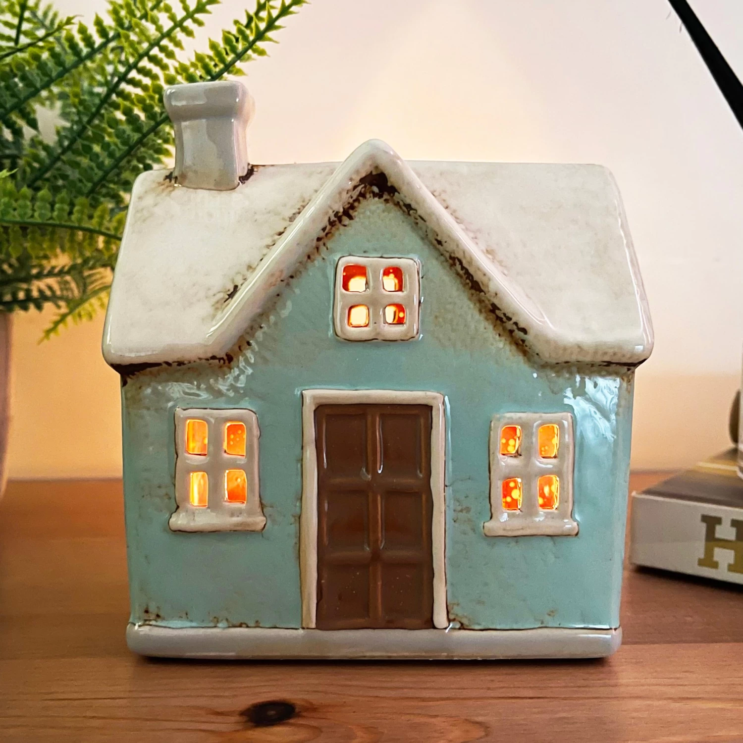 Darthome Limited Ceramic Green House Candle Holder 3 Darthome Limited Ceramic Green House Candle Holder