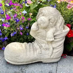 Darthome Limited Stone Dog In Boot Garden Ornament -Décor Dreams Shop IMG E7678 editedZ
