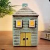 Darthome Limited Ceramic Blue House Tealight Holder 2 Darthome Limited Ceramic Blue House Tealight Holder -Décor Dreams Shop IMG E7679