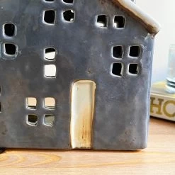 Darthome Limited Blue Ceramic Town House Candle Holder -Décor Dreams Shop IMG E7706