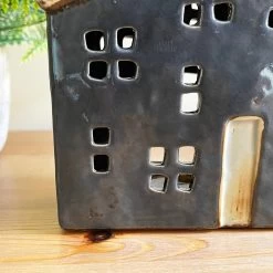 Darthome Limited Blue Ceramic Town House Candle Holder -Décor Dreams Shop IMG E7707