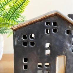 Darthome Limited Blue Ceramic Town House Candle Holder -Décor Dreams Shop IMG E7708