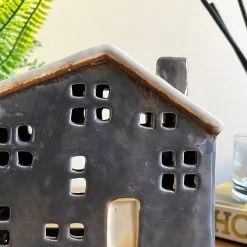 Darthome Limited Blue Ceramic Town House Candle Holder -Décor Dreams Shop IMG E7709