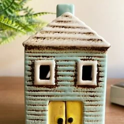 Darthome Limited Ceramic Blue House Tealight Holder 14 Darthome Limited Ceramic Blue House Tealight Holder -Décor Dreams Shop IMG E7715