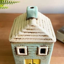 Darthome Limited Ceramic Blue House Tealight Holder 15 Darthome Limited Ceramic Blue House Tealight Holder -Décor Dreams Shop IMG E7716