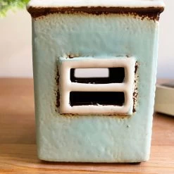 Darthome Limited Ceramic Blue House Tealight Holder 17 Darthome Limited Ceramic Blue House Tealight Holder -Décor Dreams Shop IMG E7718