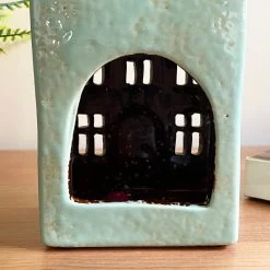 Darthome Limited Tall Blue House Tea Light Holder 21 Darthome Limited Tall Blue House Tea Light Holder -Décor Dreams Shop IMG E7741