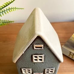Darthome Limited Ceramic Grey Cottage House Tealight Holder -Décor Dreams Shop IMG E7760