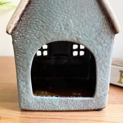 Darthome Limited Ceramic Grey Cottage House Tealight Holder -Décor Dreams Shop IMG E7762