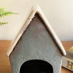 Darthome Limited Ceramic Grey Cottage House Tealight Holder -Décor Dreams Shop IMG E7763