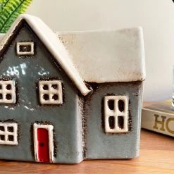 Darthome Limited Ceramic Grey Cottage House Plant Pot -Décor Dreams Shop IMG E7783