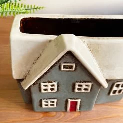 Darthome Limited Ceramic Grey Cottage House Plant Pot -Décor Dreams Shop IMG E7785