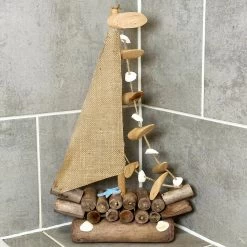 Darthome Limited Large Driftwood Boat Sculpture