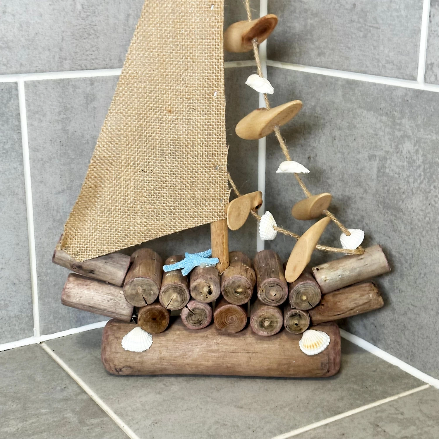 Darthome Limited Large Driftwood Boat Sculpture 4 Darthome Limited Large Driftwood Boat Sculpture - Image 2