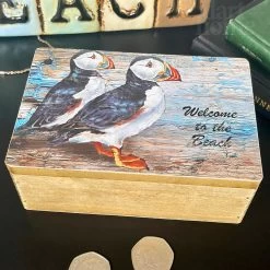Darthome Limited Rustic Puffin Trinket Box