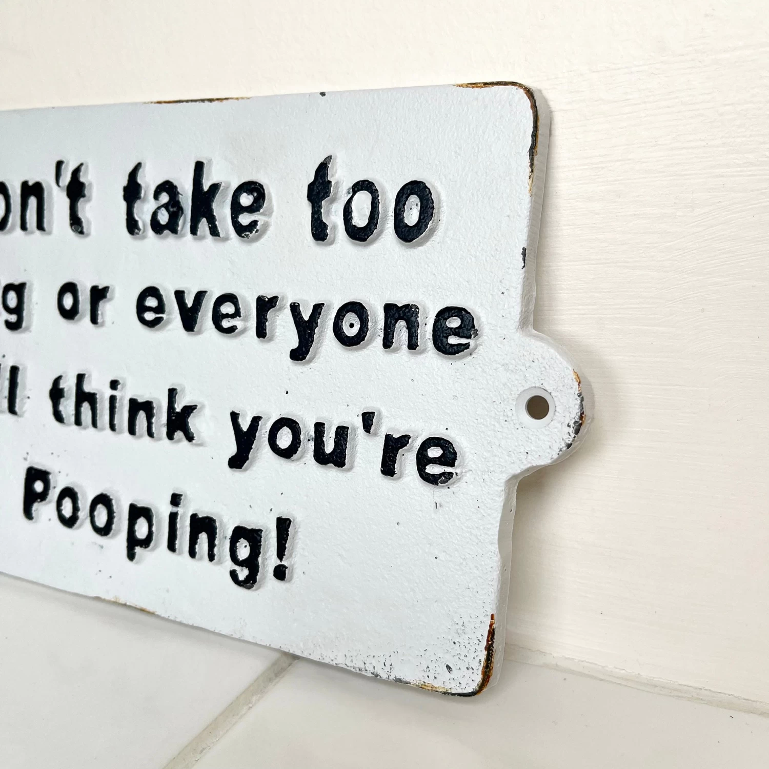 Darthome Limited Dont Take Too Long Bathroom Wall Plaque 4 Darthome Limited Dont Take Too Long Bathroom Wall Plaque - Image 2