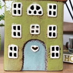 Darthome Limited Green Clock Tower House Candle Holder -Décor Dreams Shop IMG E8233