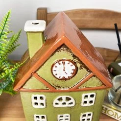 Darthome Limited Green Clock Tower House Candle Holder -Décor Dreams Shop IMG E8235