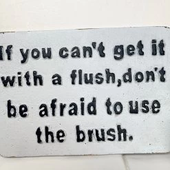 Darthome Limited Cast Iron Use The Brush Bathroom Wall Sign 22cm -Décor Dreams Shop IMG E8235 editedCM