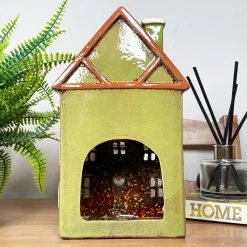 Darthome Limited Green Clock Tower House Candle Holder -Décor Dreams Shop IMG E8238