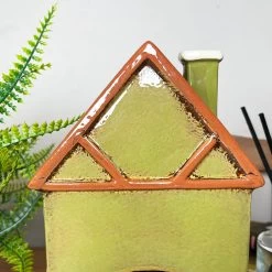 Darthome Limited Green Clock Tower House Candle Holder -Décor Dreams Shop IMG E8240