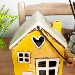 Darthome Limited Ceramic Yellow House Hanging Lantern -Décor Dreams Shop IMG E8246
