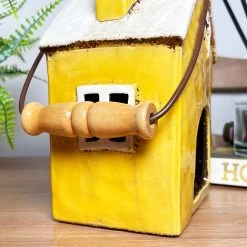 Darthome Limited Ceramic Yellow House Hanging Lantern -Décor Dreams Shop IMG E8252