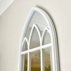 Darthome Limited White Gothic Arch Window Mirror 70cm -Décor Dreams Shop IMG E8272 editedDR